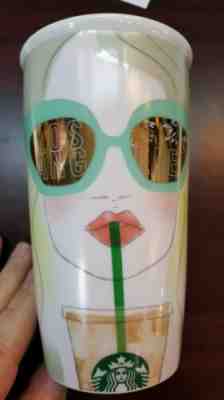 Starbucks LA Women Sunglasses Coffee Travel Cup Mug Los Angeles NIB Limited Rare - Sold on eBay Apr, 7th 2019 for $13.50