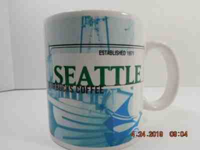 Starbucks 1999 Seattle Elephant Needle Latte Pike Rainier Large Coffee Mug Cup - Sold on eBay May, 14th 2019 for $17.95