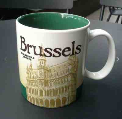 Original Starbucks City Mug 16 oz BRUSSELS Series 2015-2016 Belgium discontinued - Sold on eBay May, 15th 2019 for $35.00