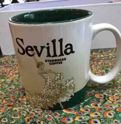 Original Starbucks City Mug 16 oz SEVILLA Series 2016 SPAIN discontinued NEW - Sold on eBay Apr, 14th 2019 for $15.00