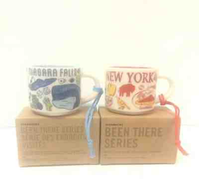 Starbucks Niagara Falls & New York Ornament Been There Series Demitasse Mugs NEW - Sold on eBay May, 1st 2019 for $49.99