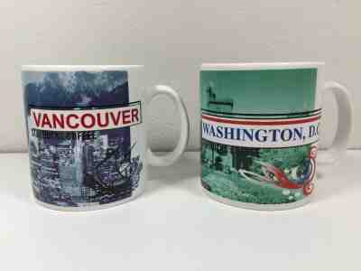 Lot of 2 Starbucks 1999 Vancouver & Washington DC Coffee Mug - Sold on eBay May, 13th 2019 for $19.90