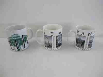 Lot of 3 Starbuck Coffee Collectible Mugs City Mugs 2 Seattle 1 Vancouver PNW - Sold on eBay Apr, 27th 2019 for $9.99