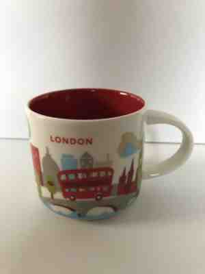 STARBUCKS You Are Here Collection LONDON UK Big Ben Bus Eye Coffee Mug Cup 2017 - Sold on eBay Apr, 30th 2019 for $20.00