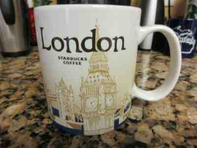 London England Collector Series Starbucks Mug 2013 16 oz Big Ben  - Sold on eBay Apr, 27th 2019 for $19.99