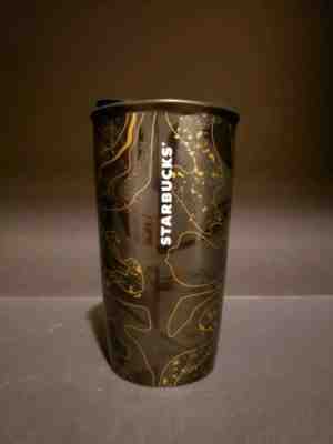 Starbucks Ceramic Black And Gold Tumbler With Lid, 12 oz. Nice! - Sold on eBay May, 4th 2019 for $12.00
