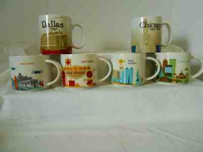 Lot of 6 Starbucks You are Here Collection Mugs Nice - Sold on eBay Mar, 3rd 2019 for $59.99