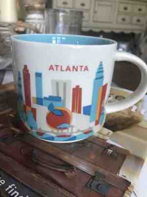 STARBUCKS  “ATLANTA” 2012 ~ YOU ARE HERE COLLECTION ~ 14 OZ. MUG COFFEE CUP - Sold on eBay Apr, 29th 2019 for $10.00