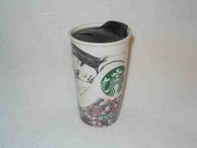 STARBUCKS CHARLOTTE RONSON CERAMIC TRAVEL MUG 2013 - Sold on eBay May, 14th 2019 for $34.99