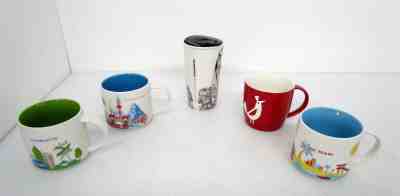 x5 Starbucks Coffee Mugs Charlotte Ronson Disneyland Charlotte Miami + - Sold on eBay May, 2nd 2019 for $31.00