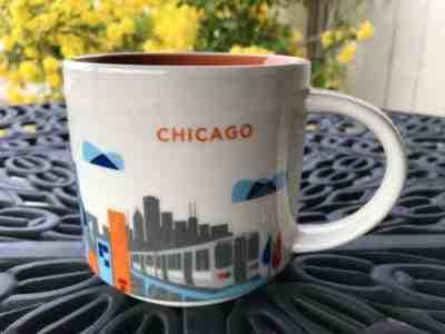 STARBUCKS Chicago You Are Here Collection Coffee Cup Mug The Windy City Illinois - Sold on eBay May, 13th 2019 for $20.00