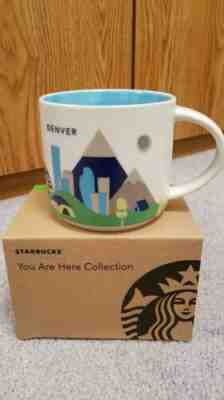 NEW NIB 2017 Starbucks DENVER Colorado YAH You Are Here 14 oz COFFEE MUG - Sold on eBay May, 1st 2019 for $29.99