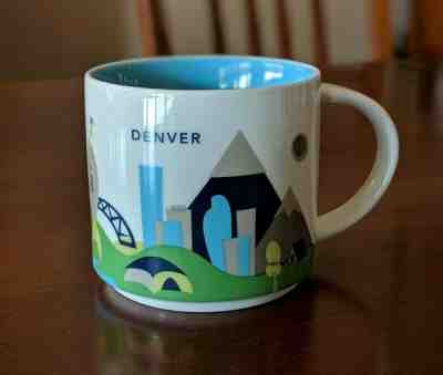 DENVER COLORADO Starbucks Mug, Blue You Are Here YAH Collection Series - Sold on eBay Apr, 28th 2019 for $7.99