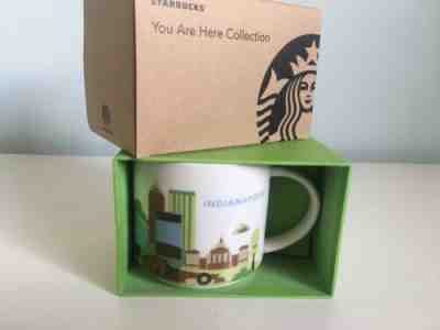 Starbucks_ INDIANAPOLIS_ YOU Are Here Coffee Mug Cup 14 Oz Collection 2013. NIB - Sold on eBay May, 14th 2019 for $8.50