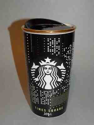 Starbucks New York City Times Square 12 oz Travel Mug double wall  - Sold on eBay Apr, 11th 2019 for $17.99
