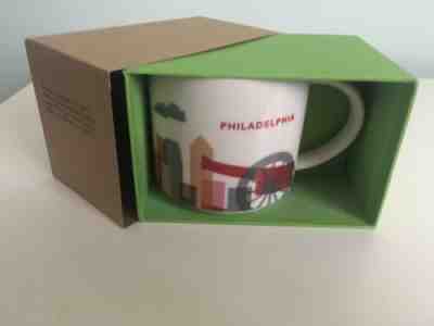 Starbucks PHILADELPHIA You Are Here (YAH) 14oz Mug Cup NEW IN BOX, 2015 - Sold on eBay May, 12th 2019 for $25.00