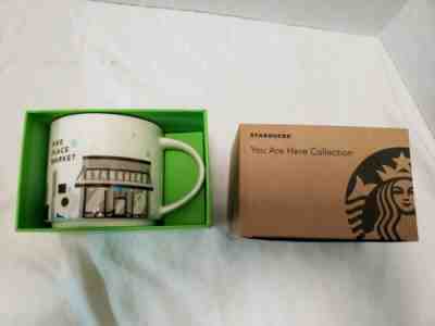 PIKE PLACE MARKET SEATTLE Starbucks Mug Brown You Are Here YAH Collection BOXED - Sold on eBay May, 12th 2019 for $11.99