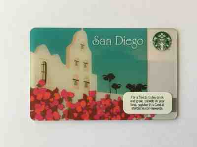 Starbucks Card San Diego 2011 Mission Collectible NEW - Sold on eBay May, 12th 2019 for $5.00