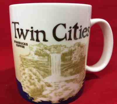 Starbucks Twin Cities Coffee Mug Cup Global Icon City Collector Series 16 oz - Sold on eBay Apr, 30th 2019 for $15.00
