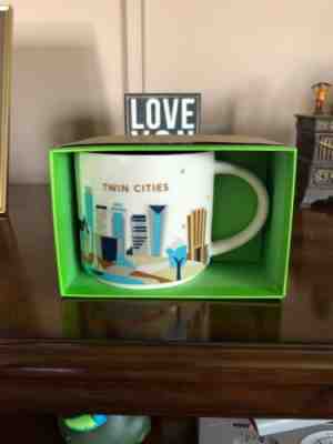 TWIN CITIES STARBUCKS YOU ARE HERE 14 oz MUG, NEW IN BOX.  Display Or Use. - Sold on eBay Apr, 28th 2019 for $7.00