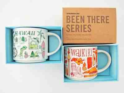 NEW Starbucks Hawaii Waikiki Limited Mug 14oz Coffee Cup Been There Series Set - Sold on eBay May, 13th 2019 for $45.00