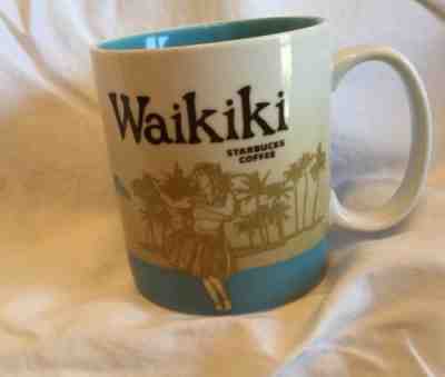 2010 Starbucks “You Are Here” Series Waikiki Hawaii Mug - 16 oz Luau Hula Girl - Sold on eBay Apr, 29th 2019 for $22.00
