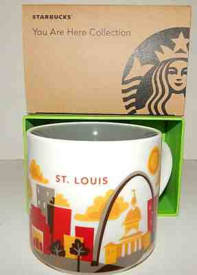 STARBUCKS You Are Here YAH ST. LOUIS 14 oz Coffee Tea Mug NEW in Box 2013 - Sold on eBay May, 14th 2019 for $21.99