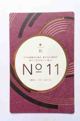 Starbucks Reserve Coffee MICRO BLEND NO 11 Taster Card Roastery - Retired 2015 - Sold on eBay May, 13th 2019 for $7.99