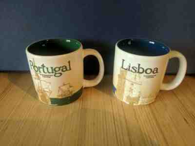 Set of 2 Starbucks Demitasse Espresso Coffee Cups Lisbon & Portugal  - Sold on eBay May, 14th 2019 for $37.50