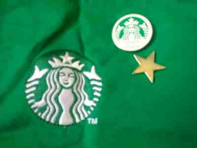 Original Authentic Starbucks Coffee Shop Green Apron Mermaid Vintage Barista Pin - Sold on eBay May, 15th 2019 for $12.00