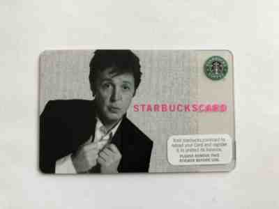 Starbucks 2007 Paul McCartney Card, MINT, all PINs Intact, RARE Old Logo - Sold on eBay May, 13th 2019 for $5.14