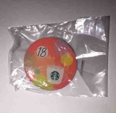 Starbucks Sealed 18th Anniversary Taiwan Pin - Sold on eBay May, 4th 2019 for $29.99