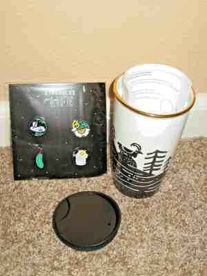 Starbucks for life lot-12oz ceramic Holiday tumler coffee mug+4 Pin set w/yeti=) - Sold on eBay May, 4th 2019 for $30.00