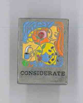 Starbucks Coffee employee pin - Considerate - Barista Seattle badge - Sold on eBay May, 2nd 2019 for $3.00