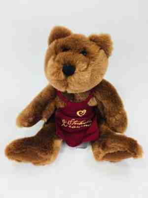 Starbucks 2nd Bearista Bearona Brown Bear Maroon Apron 1998 Stuffed Plush Toy - Sold on eBay May, 14th 2019 for $15.50