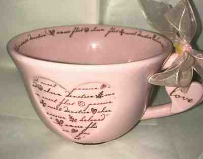 Starbucks 2006 VALENTINE HEART COFFEE MUG Sweet Passion Love Amore Flirt Pink! - Sold on eBay Mar, 23rd 2019 for $9.00