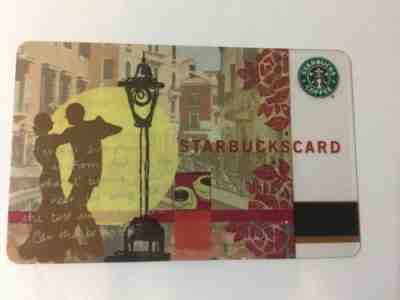 Starbucks Card - RARE 2004 Italian Lamp Post Dance Valentines Starbucks Card! - Sold on eBay Mar, 28th 2019 for $6.00