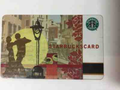 Starbucks Card - RARE 2004 Italian Lamp Post Dance Valentines Starbucks Card! - Sold on eBay Mar, 6th 2019 for $5.00