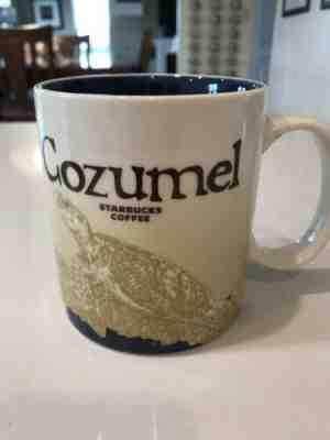 STARBUCKS Global Icon COZUMEL MEXICO City Coffee Mug Sea Turtle/Cozumel Bay 16oz - Sold on eBay Apr, 17th 2019 for $9.70