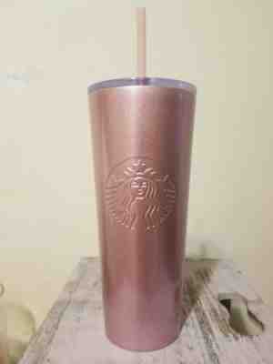 Starbucks Stainless Tumbler Holiday PINK  2018 Venti Metallic 24oz fazt shipping - Sold on eBay May, 14th 2019 for $29.99