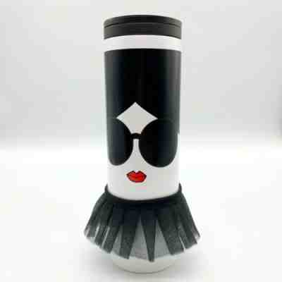 Starbucks Taiwan Alice & Olivia Tutu Travel Thermal 16 oz Tumbler Mug Black 2018 - Sold on eBay Apr, 24th 2019 for $75.99