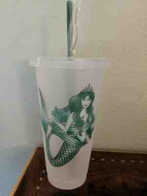 NEW 2019 LIMITED EDITION STARBUCKS SIREN MERMAID REUSABLE COLD CUP TUMBLER  - Sold on eBay May, 14th 2019 for $14.00