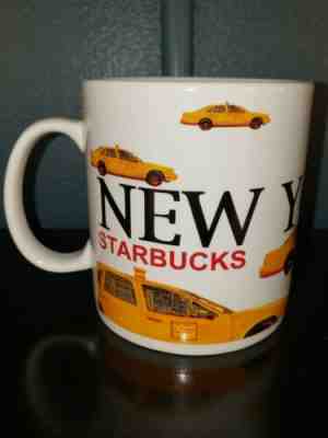 Starbucks New York City Barista Series 2001 Taxi mug Yellow cab  20 oz BIG! - Sold on eBay May, 7th 2019 for $22.00