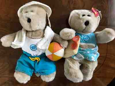 RARE Starbucks Bearista Bear Summer Beach Boy & Girl (2002) NWT - Sold on eBay Apr, 15th 2019 for $70.00