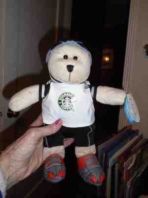 Starbucks Thrive Bearista Bear 2005 bicyclist Plush with all tags - Sold on eBay May, 14th 2019 for $19.95