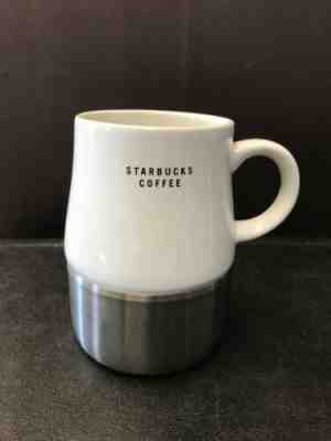 Starbucks Coffee Mug Cup Metal Bottom Ceramic Top Weighted 2005 14 oz Non Skid - Sold on eBay May, 14th 2019 for $5.00