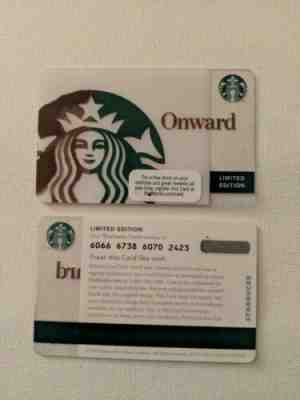 Limited Edition Onward, 2005 - Collectible Starbucks Gift Card - Sold on eBay May, 13th 2019 for $12.50