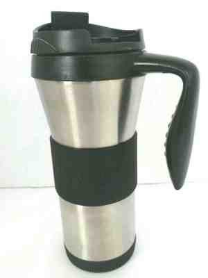 STARBUCKS 2006 Stainless Steel Miller Tumbler handle 16 oz Very Good condition - Sold on eBay May, 15th 2019 for $25.77
