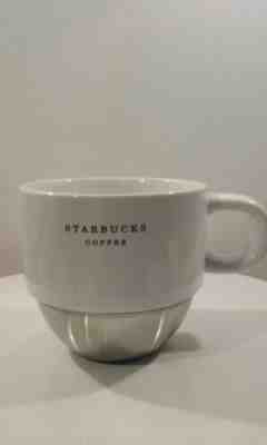 Starbucks Coffee Mug Cup 8 oz. White with Metal Bottom, 2007 Collection - Sold on eBay May, 13th 2019 for $7.20