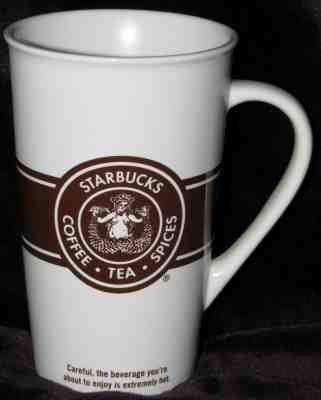 STARBUCKS MUG - Brown Siren Mermaid Logo - 16 oz - 2008 - BRAND NEW WITH TAGS - Sold on eBay May, 14th 2019 for $19.95